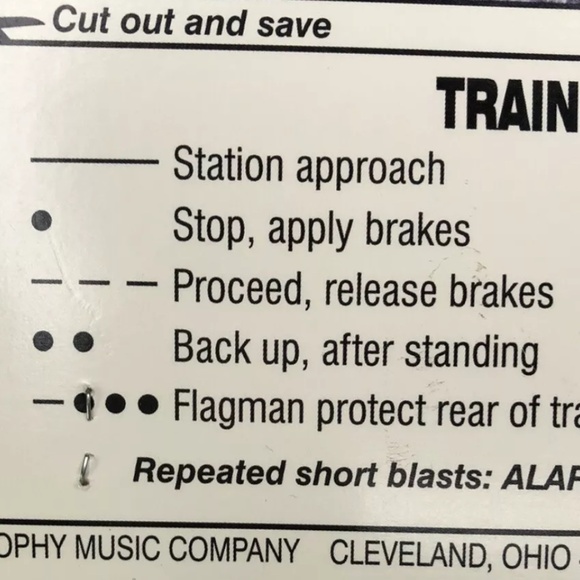 VTG Trophy Music Co. Train Whistle Cap Bandana Conductor SET Dress Up Costume - Picture 7 of 12